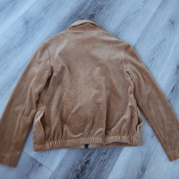 Geoffrey Beene Velour Jacket 1980s Small Zip Up American Designer Jacket - Picture 7 of 9